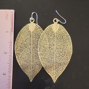 Elegant Gold Leaf Earrings
